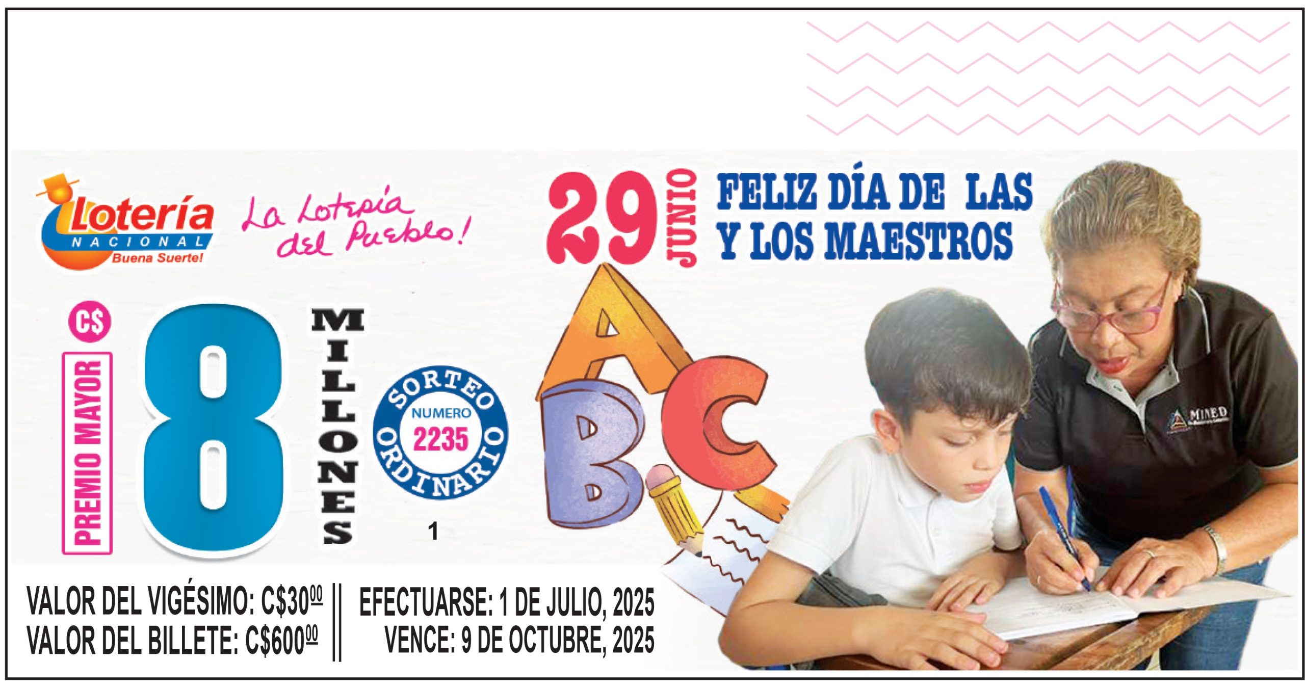 sorteo 2235
