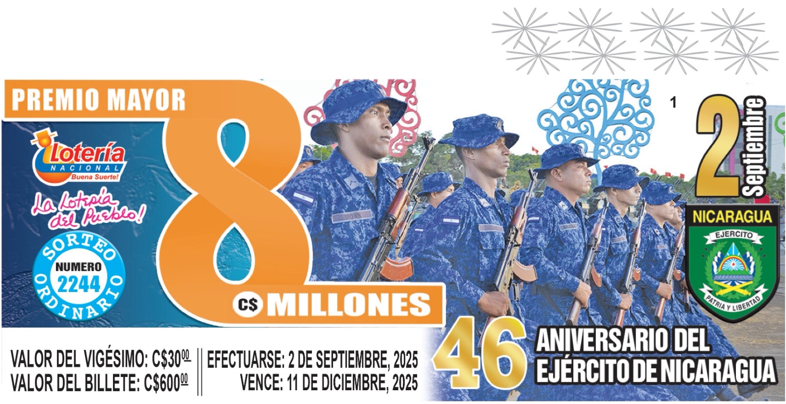 sorteo 2244