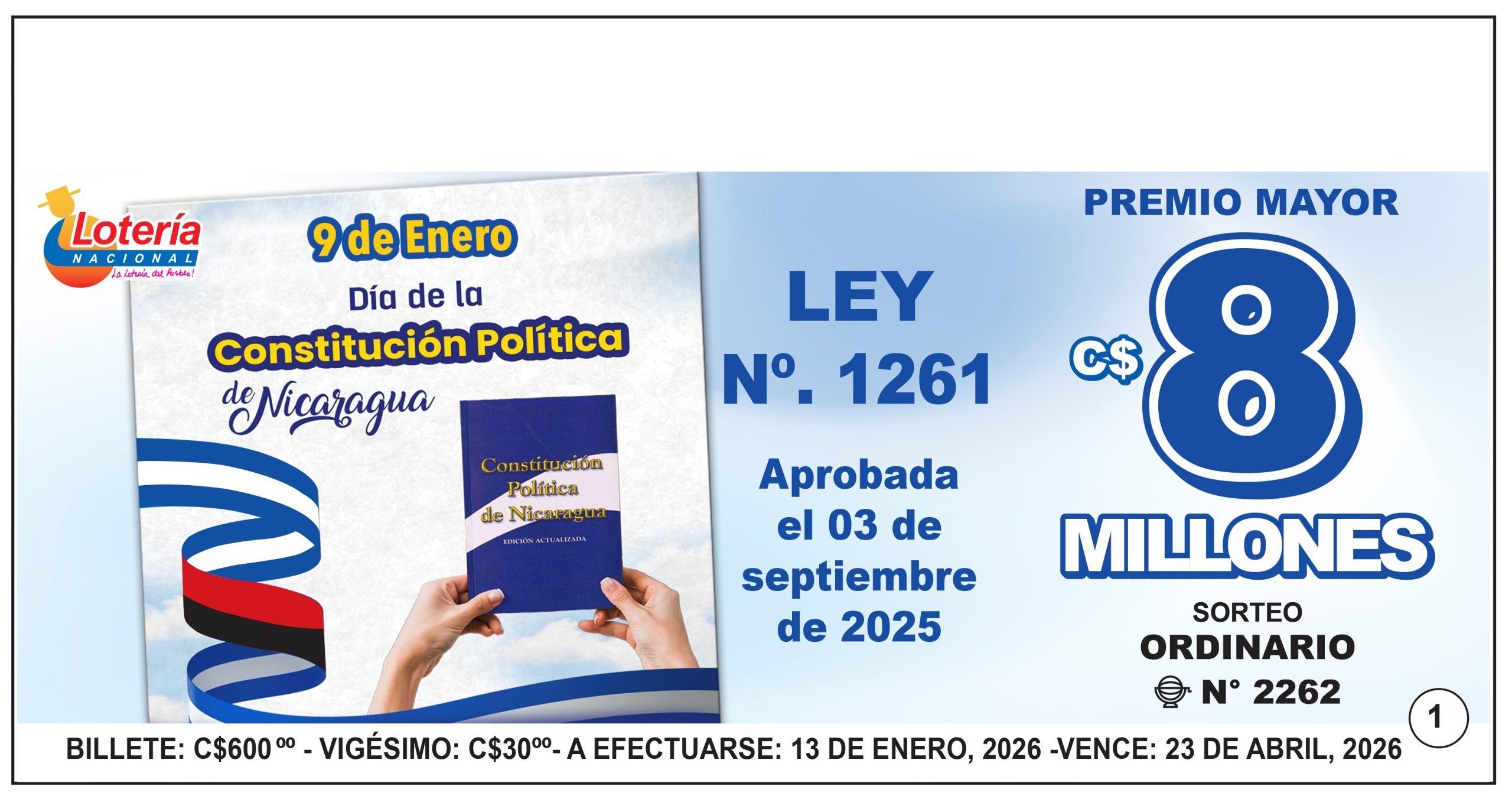 sorteo 2262